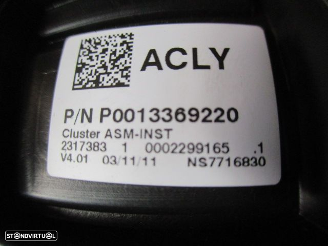 Quadrante P0013369220 OPEL CORSA D FASE 2 2012 1.3CDTI 75CV 5P BRONZE KM/H DIGITAL OPEL CORSA D FASE 2 2011 1.3CDTI 95CV 5P BRANCO - 3