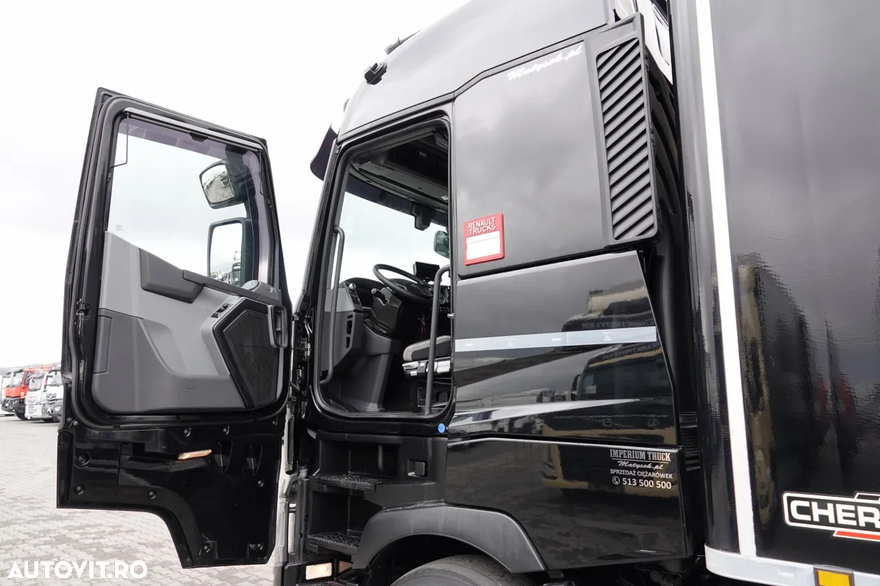 Renault T 480 / 6X2 / SET TANDEM - FRIGORIFER / TRANSPORT SUPRA 1150 MT / LIFTARE / + REMORCA CHERAU / ANVELOPE 100% / ALIEIE / SAF / DUPA CONTRACTUL DE SERVICE GOLDEN - 28