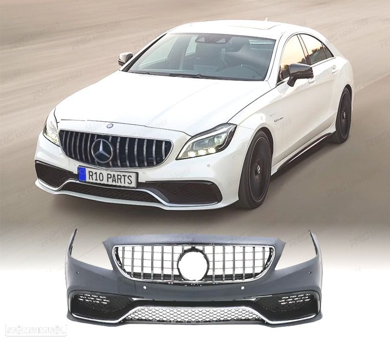 PÁRA-CHOQUES FRONTAL MERCEDES CLASE CLS W218 15-17 LOOK AMG PDC - 1