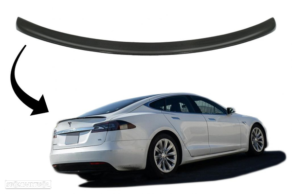 Aileron Tesla Model S (2012 a 2015) Carbono