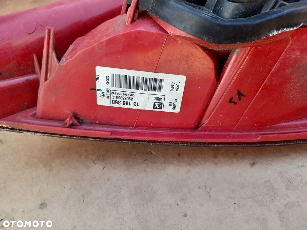 LAMPA TYLNA LEWA CORSA D 3D 13186350 - 2