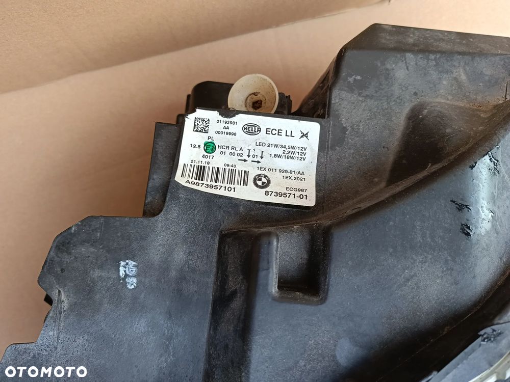 Full Led przedni lewy BLACK BMW 1 F20 F21 lift LCi Shadow lampa - 4