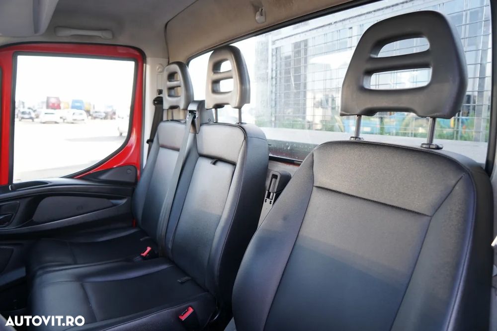 Iveco DAILY 35-130 / BASCULATOR SPATE / DUBLU / MANUAL / PIELE / EURO 6 - 29