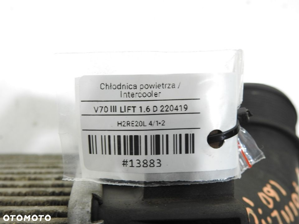 CHŁODNICA INTERCOOLER VOLVO V70 III 1.6 D 30671324 - 9