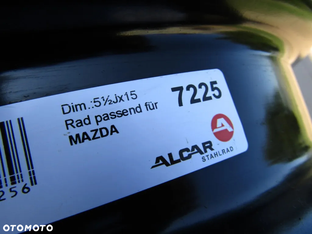 1x Felga 15 Mazda 2 5,5j 4x100 ET40 od 2015r- / oryginał - 9