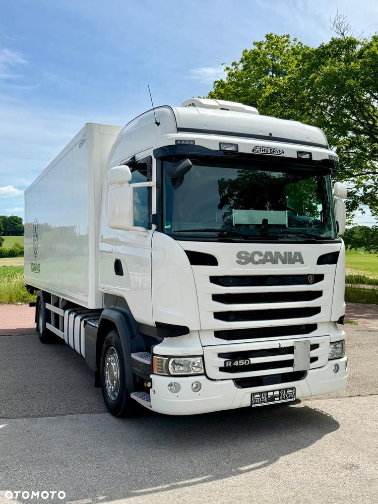 Scania SCANIA R450 / IZOTERMA / KONTENER / DO ŻYWCA / SILNIK 6 CYLINDROWY / 13 LITROWY  / KLIMA POSTOJOWA / WINDA / SPROWADZONY / SYPIALKA / AUTOMAT / 18 PALET / E6 / STAN BARDZO DOBRY - 10