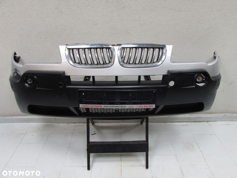 BMW X3 E83 03-06 ZDERZAK PRZOD HALOGENY PDC TITAN SILBER METALLIC - 1