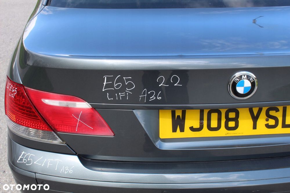 TYLNA KLAPA BAGAŻNIKA BMW E65 LIFT A36 TITANGRAU - 5