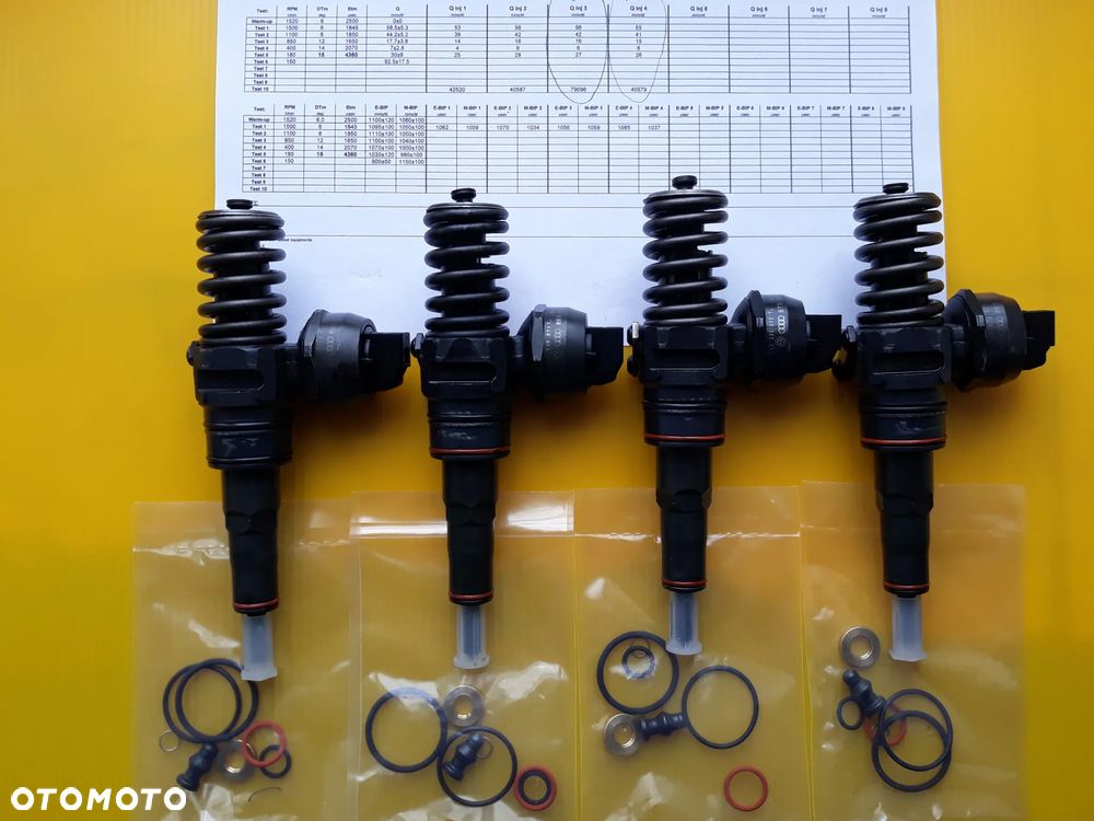 Pompowtryski 2,0TDI BPW BRT BSS 038130073BJ 0414720229 + Uszczelki - 3