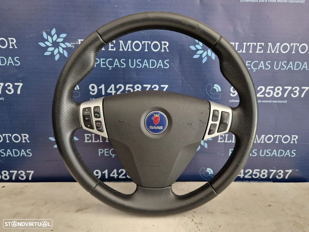 Volante usado pele com airbag SAAB 9-3 93 - 3