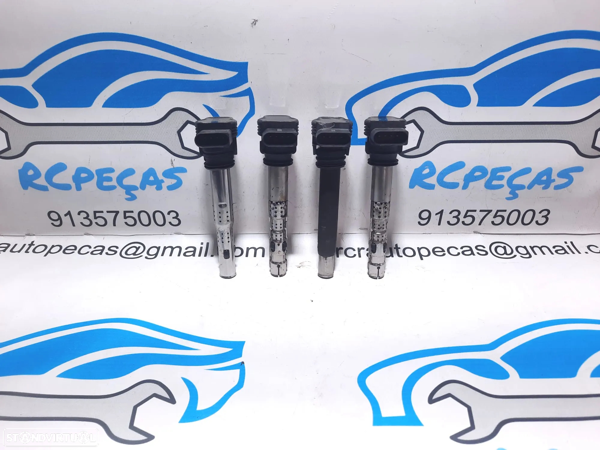 BOBINE BOBINES IGNIÇÃO CHAMADA BOSCH AUDI SEAT SKODA VOLKSWAGEN JETTA GOLF V MK5 2.0 TSI GTI 200CV 0221604115 06F905115F - 2