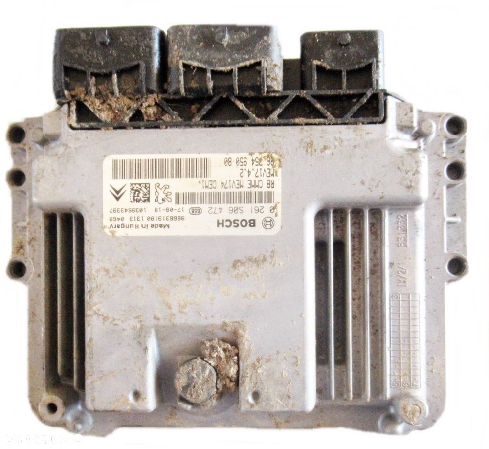 CITROEN BERLINGO III II 1.6 VTI MODUŁ KOMPUTER STEROWNIK ECU 0261S06472 - 3