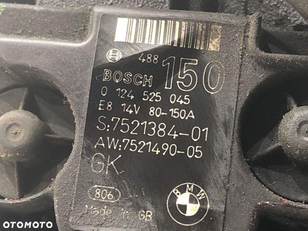 ALTERNATOR  BMW 3 Compact (E46) 2001 - 2005 316 ti 85 kW [115 KM] benzyna 2002 - 2005 7521384 - 6