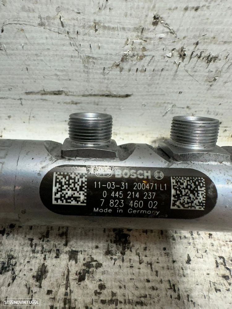 .Régua Alta Pressão Common Rail Bosch BMW Mini N47C16 N47C20 N47 7823460 Bosch 0445214237 - 9