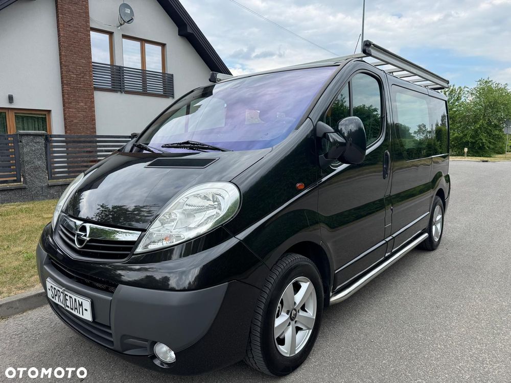 Opel VIVARO Klima Elektryka Duża Navi Tempomat Dubel Kabina Brygadówka 6os Hak Rury Pdc - 9