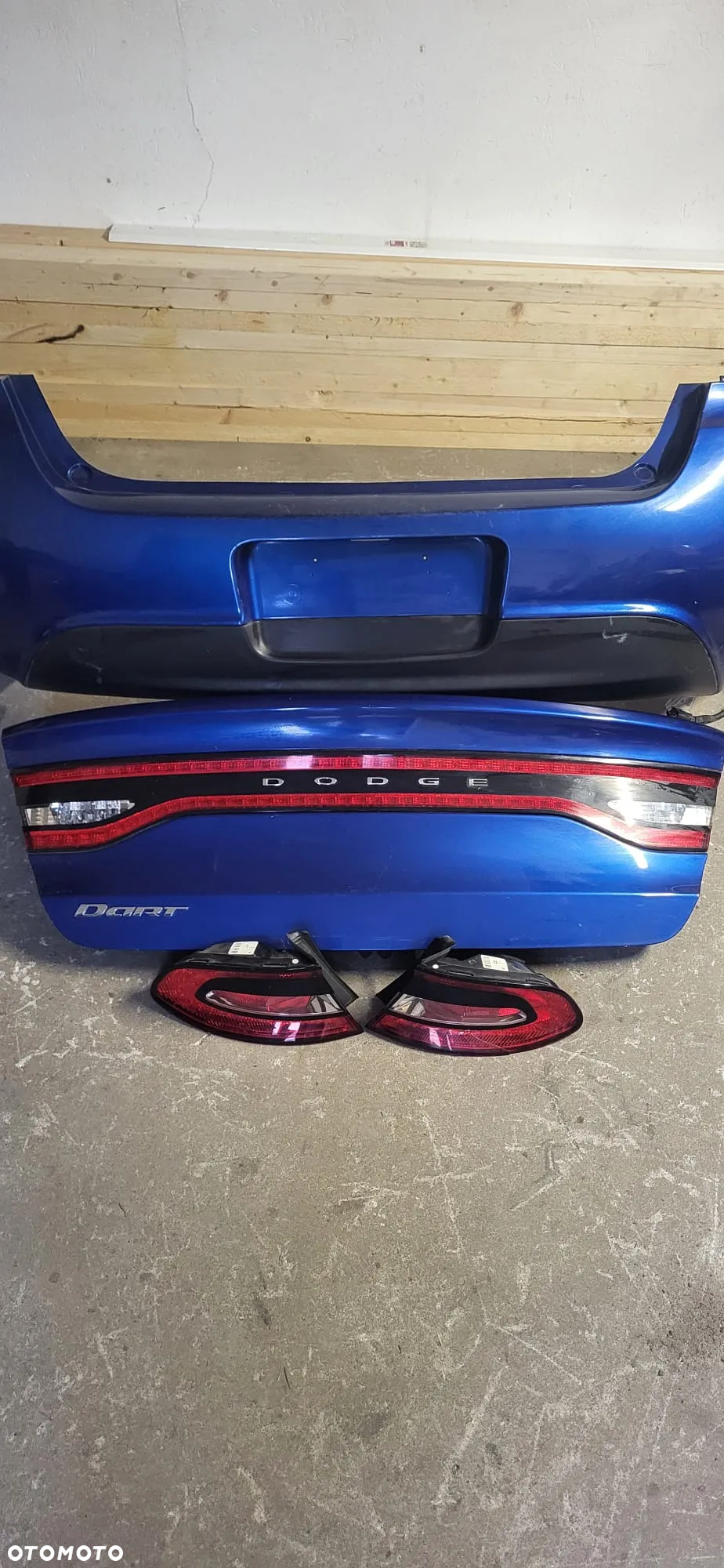 Dodge dart klapa tyl zderzak tyl lampy tyl komplet - 4