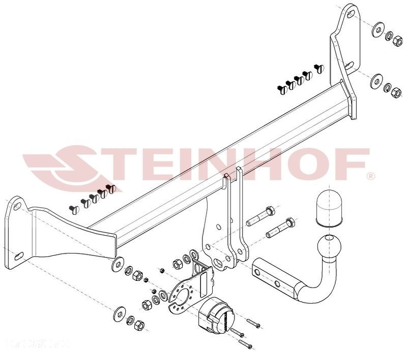 Hak holowniczy + MODUŁ 7PIN do BMW X2 F39 od 2018 - 2
