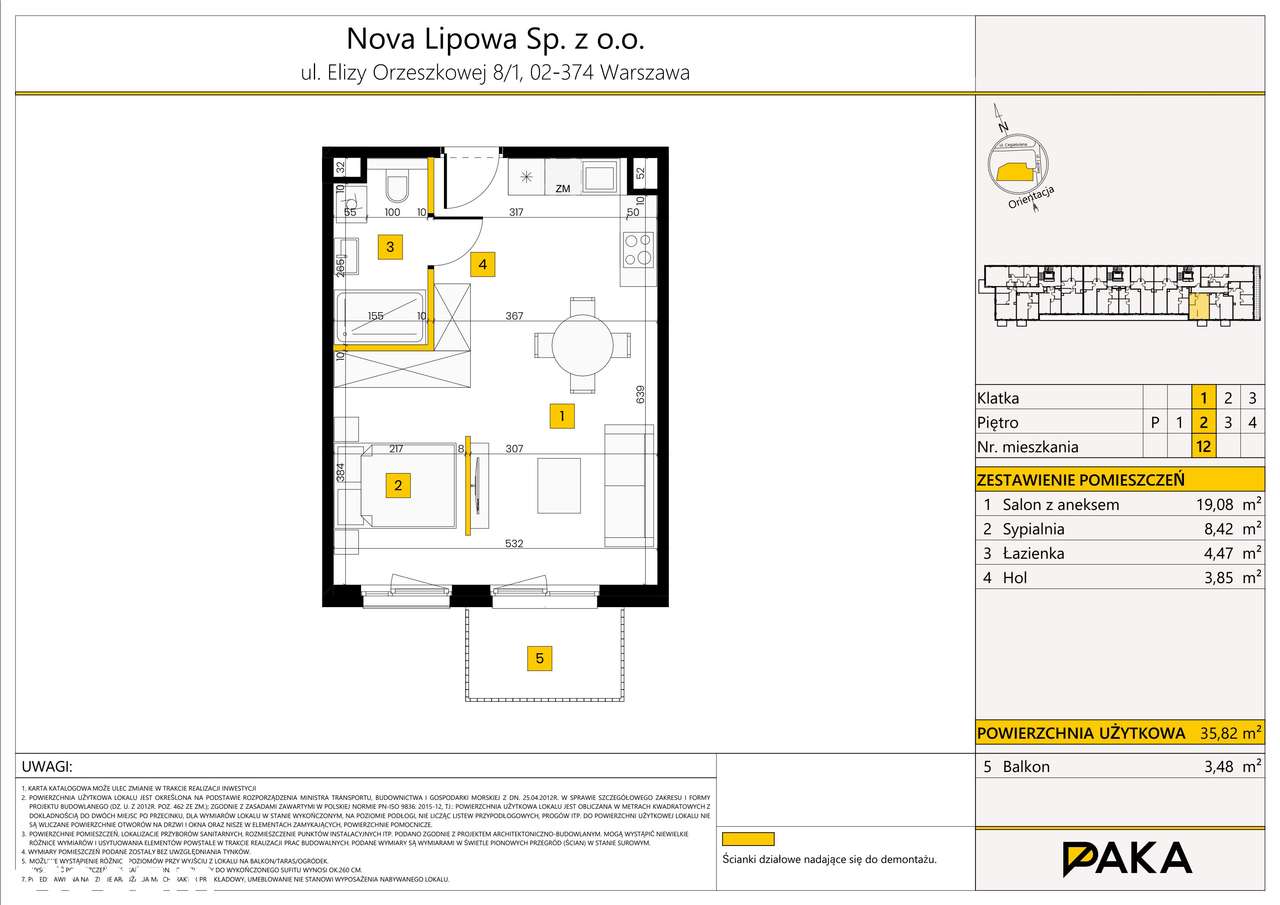 Nova Lipowa | mieszkanie 2-pok. | 12