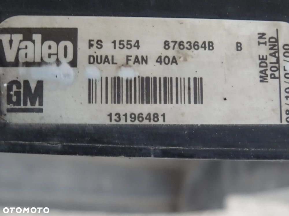 OPEL VECTRA C SIGNUM 2,0 2,2 DTI KOMPLET CHŁODNIC WODY SILNIKA KLIMATYZACJI WENTYLATORY MODUŁ - 7