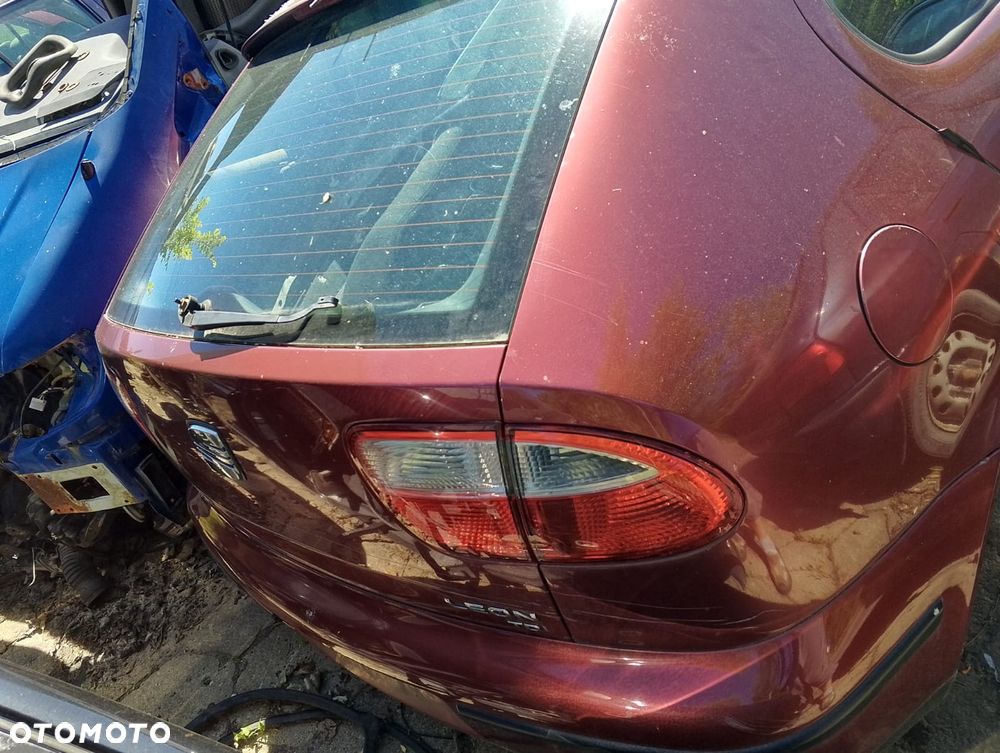 Seat Leon I (99-2006r.) 1.9 TDI 110KM. Silnik ASV Skrzynia EGS lakier LS3R.Cały na części. GWARANCJA !!!  Przód Tył Zestaw Komplet Drzwi Klapa Zderzak Błotnik Maska Grill Atrapa Szyba Pas Lampa Lusterko Boczki Fotel Kanapa Kokpit Deska Rozdzielcza Przełącznik Włącznik Sterownik Przewody Wiązka Instalacja Moduł Komputer Czujnik Listwa Pompa Alternator Wtryski Głowica Rozrusznik Kompresor Sprzęgło Dwumas Silnik Skrzynia ABS Klimatyzacji Paliwa Wspomagania Kolektor Turbina Przepustnica Zawór Chłodnica Koło Hak Belka Sanki Zawieszenie Mcpherson Półoś Amortyzator Wydech Tłumik Zacisk Most - 5