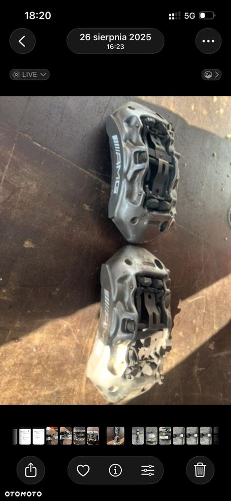 ZACISK HAMULCOWY LEWY PRAWY PRZÓD MERCEDES GLC X253 4.0 V8 6.3 AMG - 1