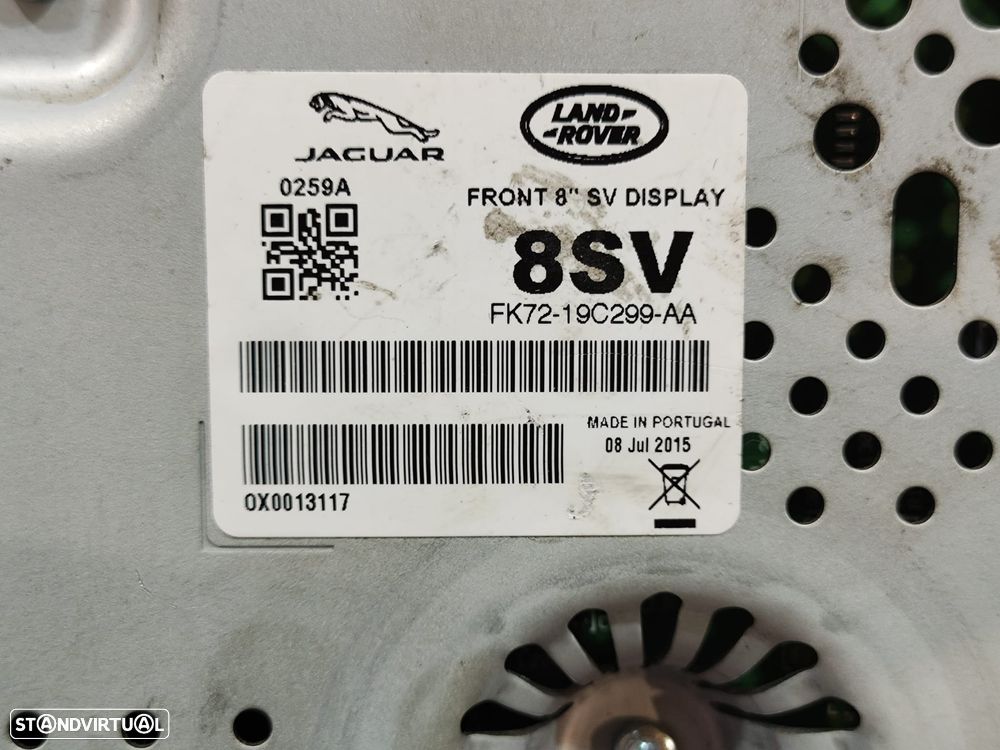 Ecrã Display Multimédia Original Jaguar XE X760 - 8