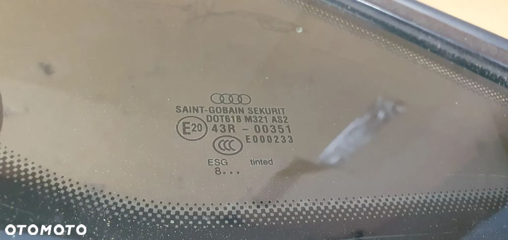 Szyba karoseryjna lewy tył tylna lewa Audi A8 D3 AS2 08r - 4