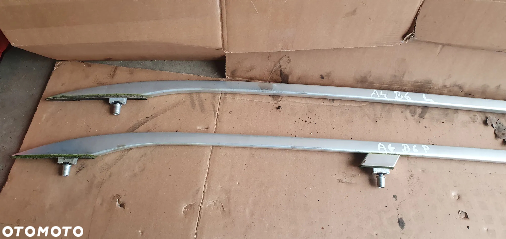 Relingi dachowe reling prawy lewy Audi A4 B6 - 2
