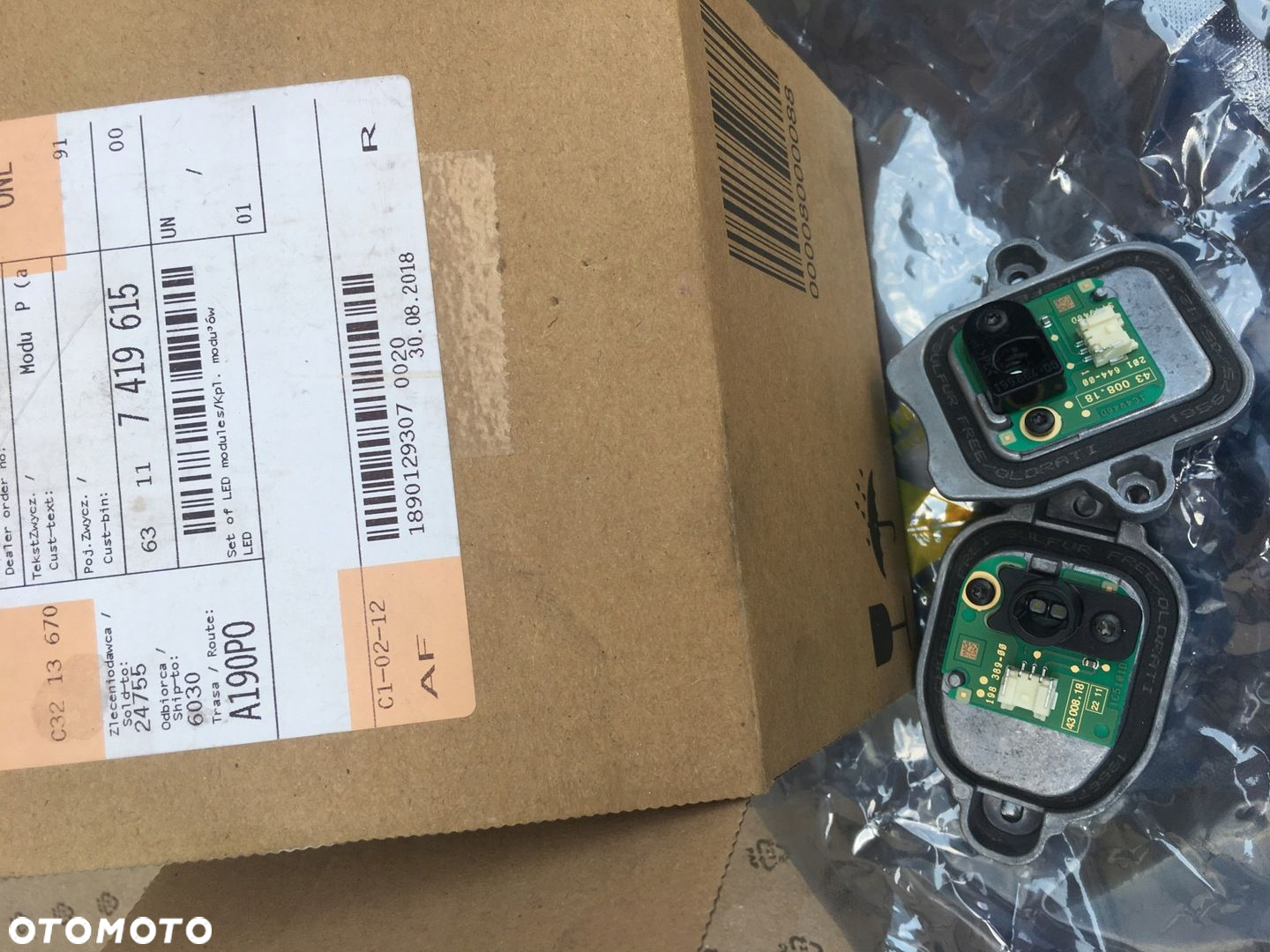 Bmw 3 F30 / F31 LCI Moduł Led OM 7419615 - 12338 - 9