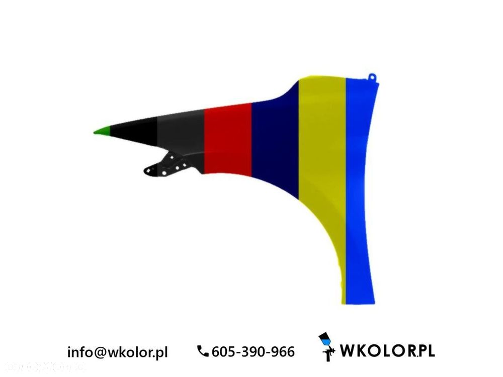 NOWY BŁOTNIK HYUNDAI ELANTRA VI 2016-2020 LAKIEROWANY W KOLOR - 1