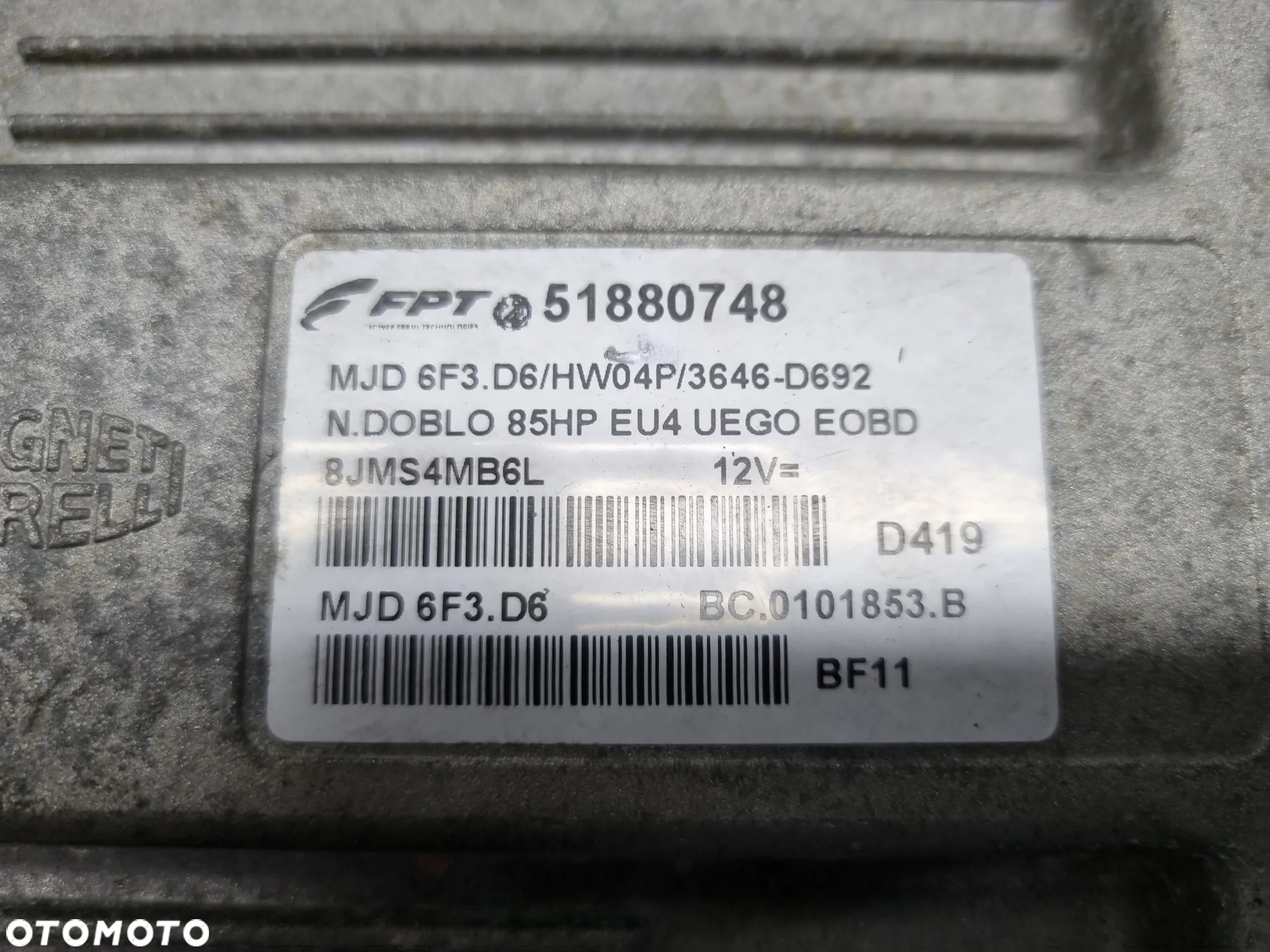 ZESTAW STARTOWY KOMPUTER BSI STACYJKA OPEL COMBO D FIAT DOBLO 3 III 11r. 1.3 CDTI - 2