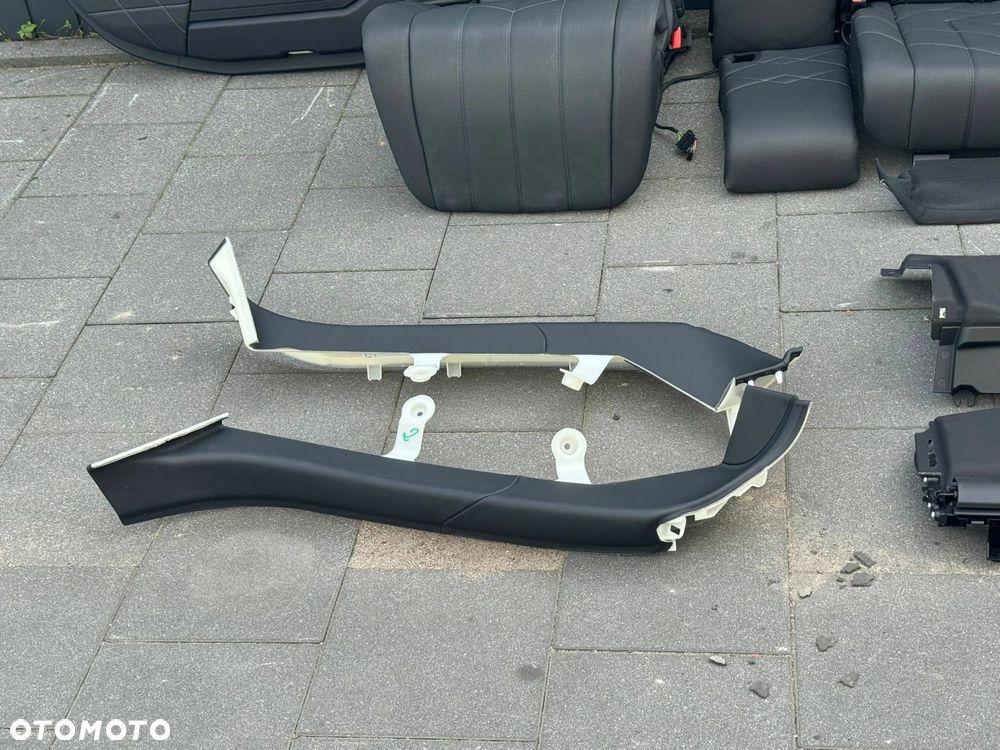 FOTELE TAPICERKA BMW 7 G70 INDIVIDUAL CZARNE MASAŻ WENTYLACJA GRZANE - 9