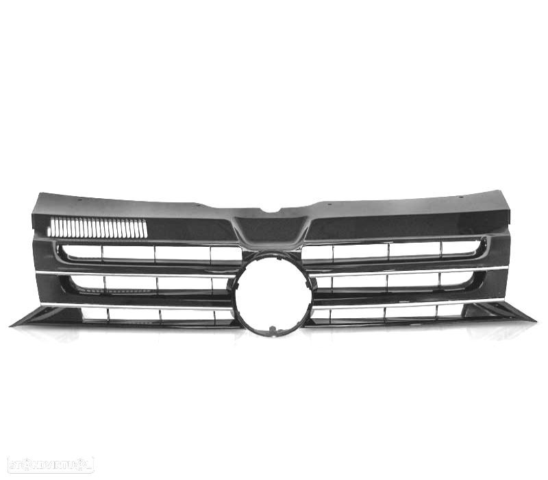 GRELHA FRONTAL VOLKSWAGEN VW T5 CARAVELLE MULTIVAN 10-15 BLACK CHROME - 2