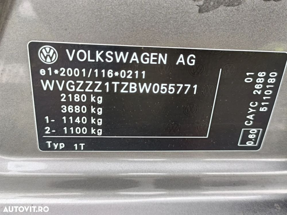 Volkswagen Touran 1.6 TDI DPF BlueMotion Technology Comfortline - 22