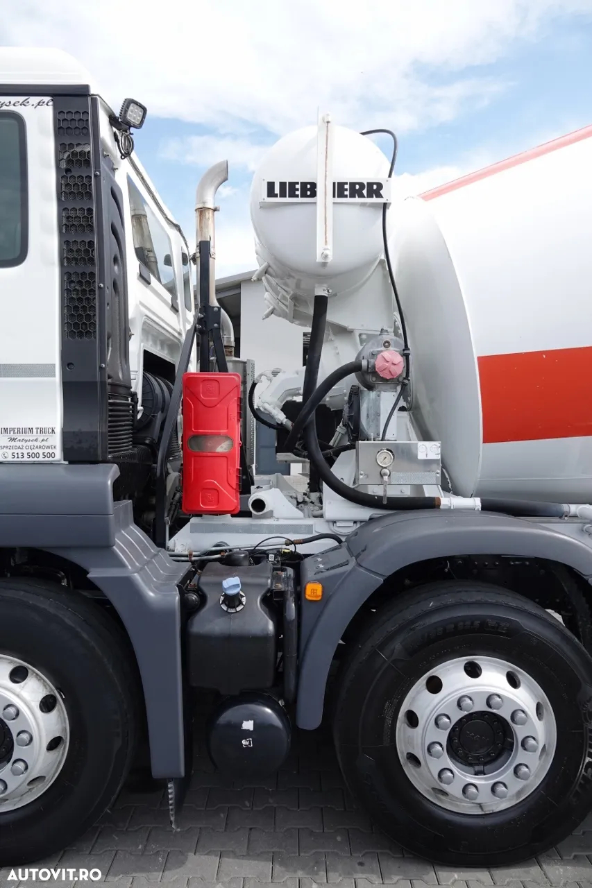 MAN TGS 32.360 / 8X4 / BETONATOR / LIEBHERR CONVERTER / 9 mc / JANTE ALIE / EURO 6 - 15