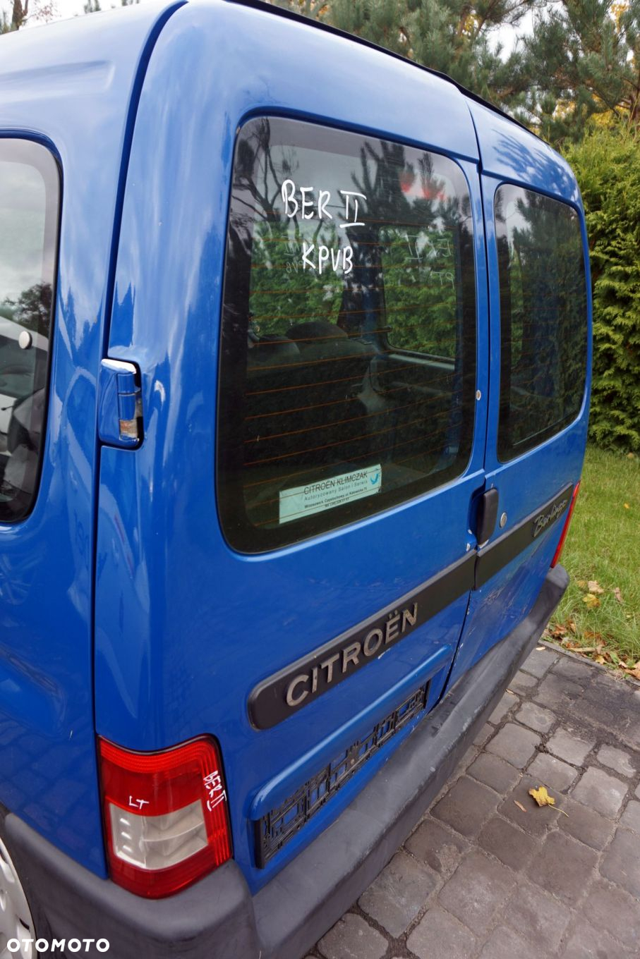 DRZWI TYLNE SKRZYDŁOWE LEWE BERLINGO I LIFT II M59 KPVB  CITROEN 2002-2008 - 2