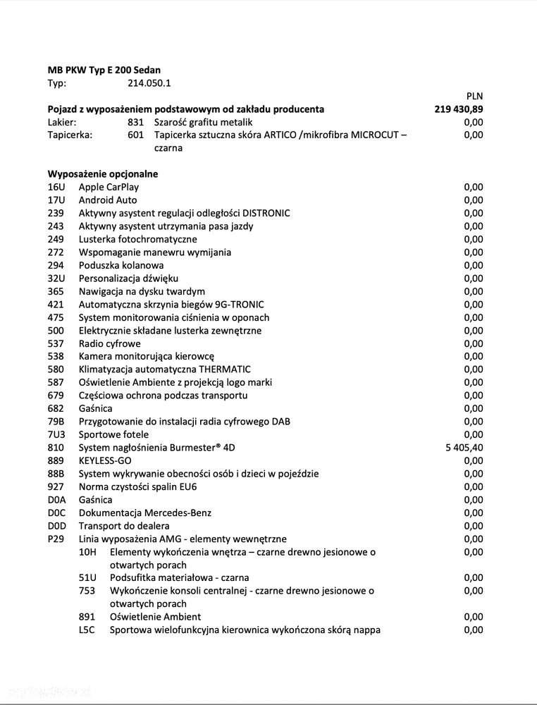 Mercedes-Benz Klasa E 200 AMG - 9