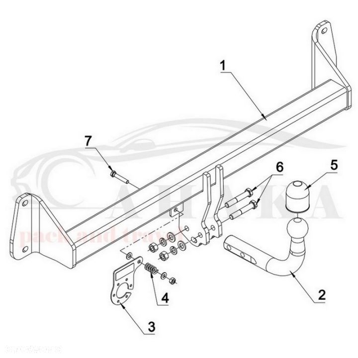 Hak Holowniczy Odkręcany Do Bmw Seria 2 F46 Gran Tourer Od 2015 - 3