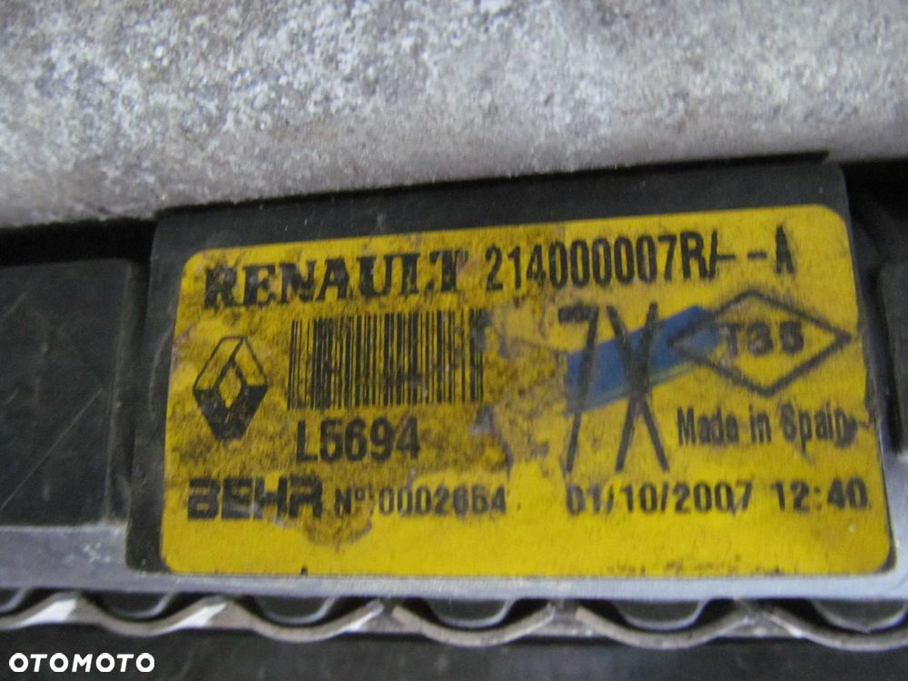RENAULT LAGUNA III 1.6 2.0 B 16V CHLODNICE WENTYLATORY 07/12 - 3