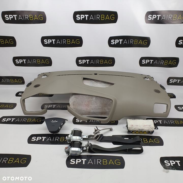 KIA CEED DESKA ROZDZIELCZA KONSOLA KOKPIT PULPIT PODUSZKI AIRBAG AIR BAG PASY KIT SET - 1