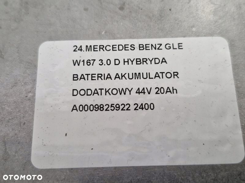 MERCEDES BENZ GLE W167 3.0 D HYBRYDA BATERIA AKUMULATOR DODATKOWY 44V - 3