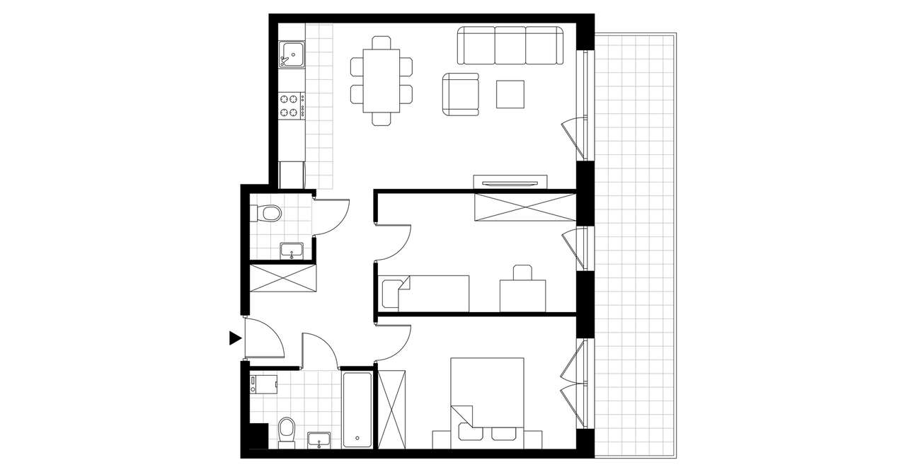 3-pokojowe mieszkanie 62m2 + balkon Bezpośrednio - Pełny obrazek: 3/23