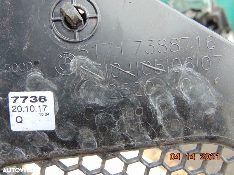 Scut frontal dreapta BMW g30 G31 G32 G38 scut capac sub bara bmw seria - 3