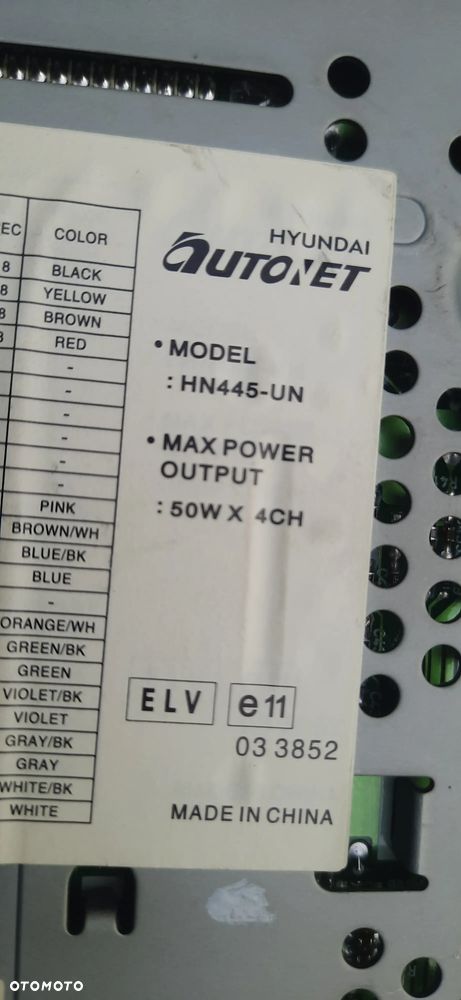 Radio Fabryczne model hn445-un KIA CARENS III Carens 3 2006-2012 - 5