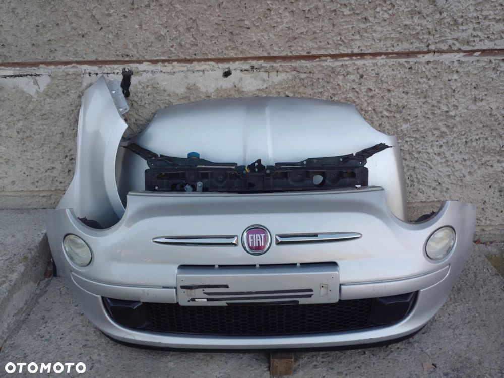 ZDERZAK MASKA BŁOTNIK KOMPLETNY PRZÓD FIAT 500 - 1