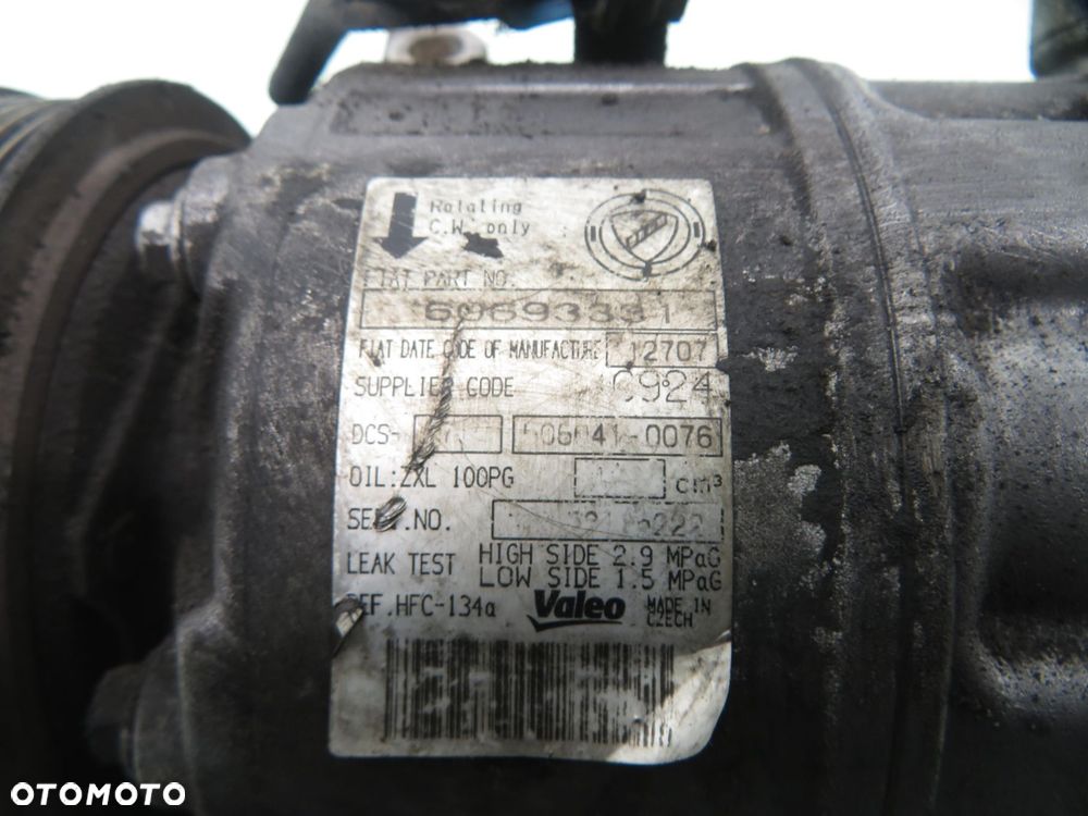 KOMPRESOR KLIMATYZACJI ALFA ROMEO 159 1.9 JTDM 60693331 5060410076 - 7