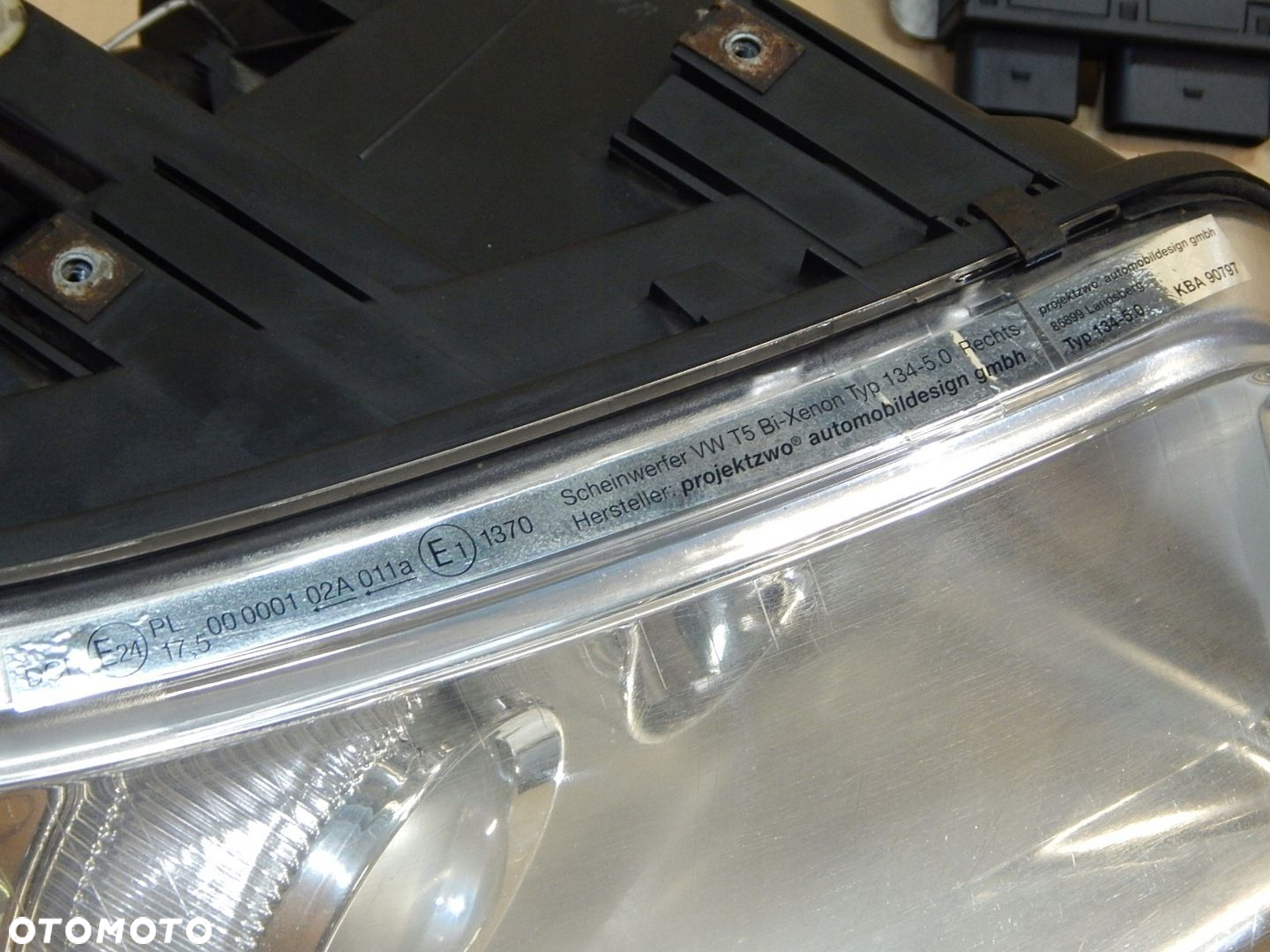 VW T5 MULTIVAN lampa BI Xenon PROJEKTZWO przetwornica prawa lewa przód - 8
