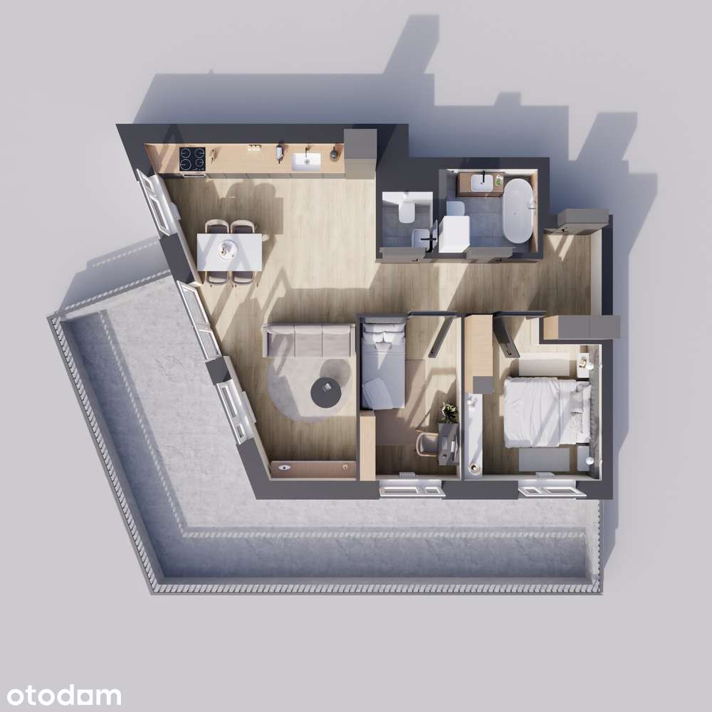 Mieszkanie na sprzedaż, 3 pokoje, 62 m², Szczecin