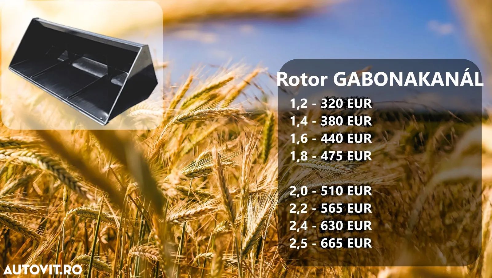 Rotor Cupa Cerealae 120-250cm - 1