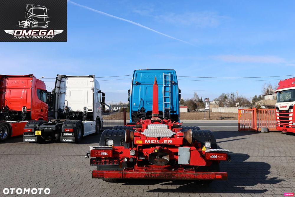 Scania R 450 Hakowiec // Oś skrętna // MEILLER // Klima postojowa / - 18